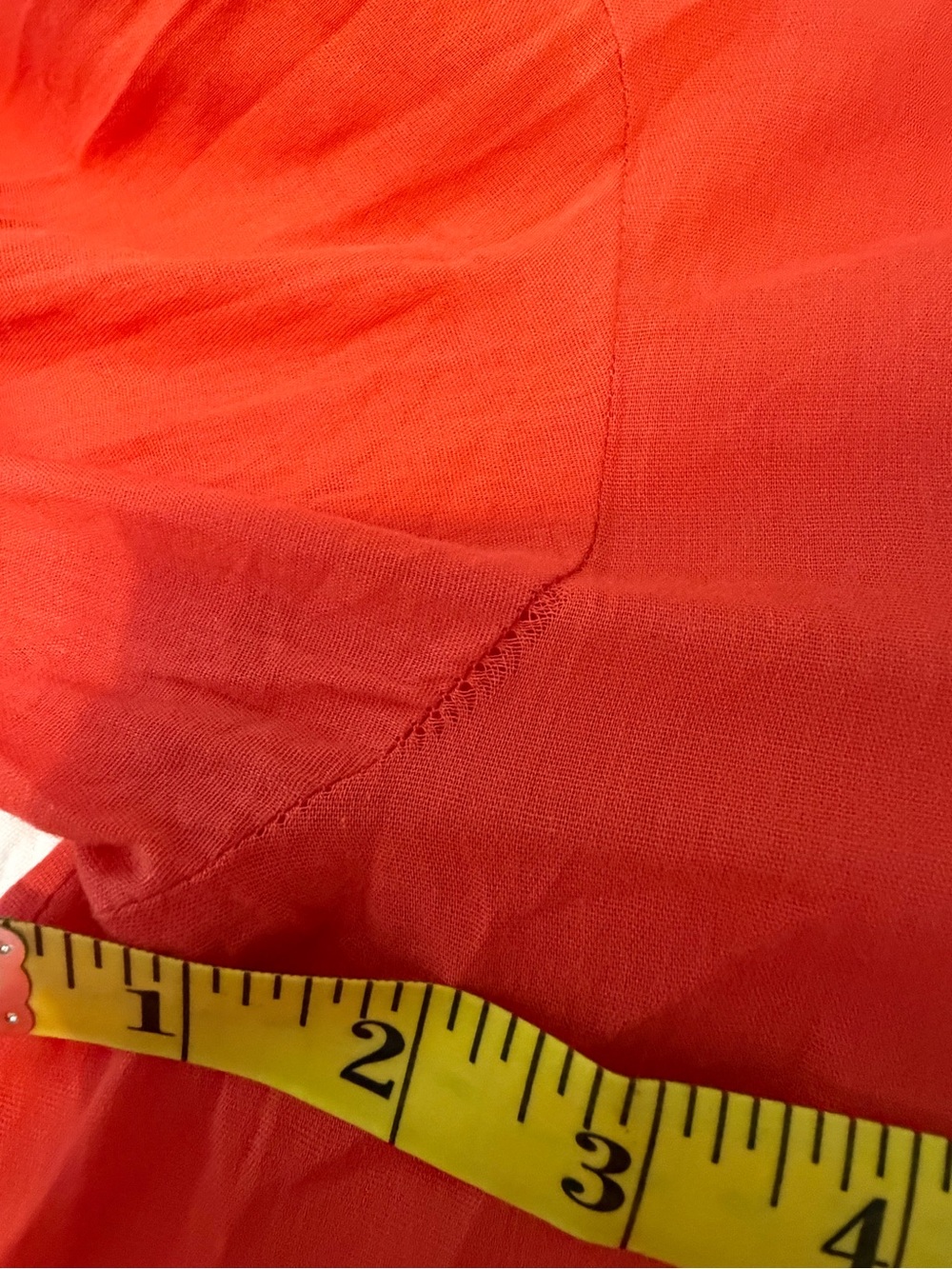 Red Ruffle Front Button-Down Tunic Dress - Picture 5 of 15